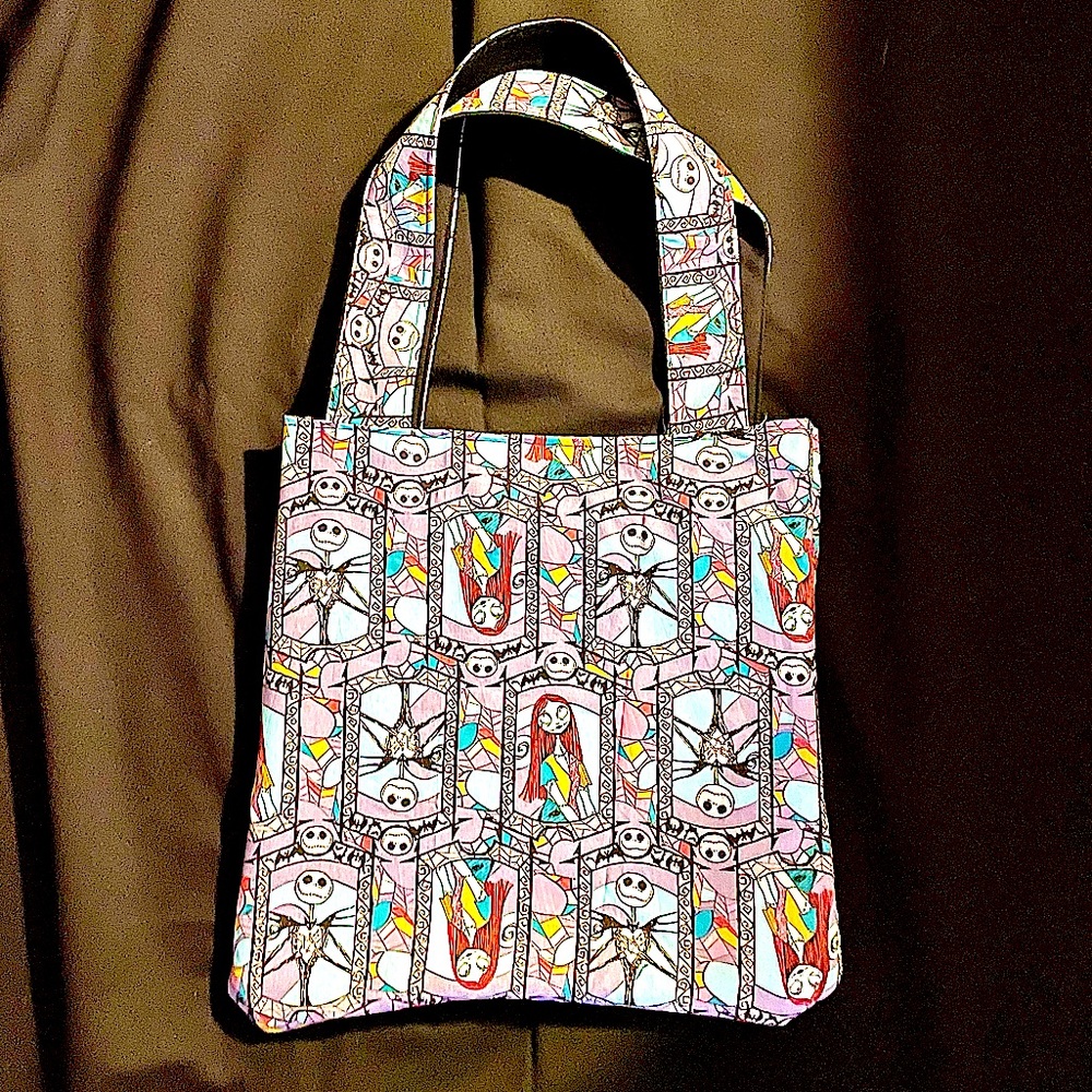 Jack and Sally Nightmare Before Christmas Tote